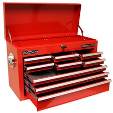 Hardcastle Red 9 Drawer Metal